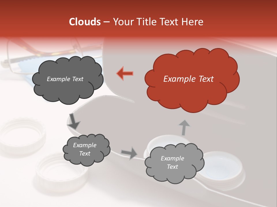 A Pair Of Glasses Sitting Inside Of A Case PowerPoint Template