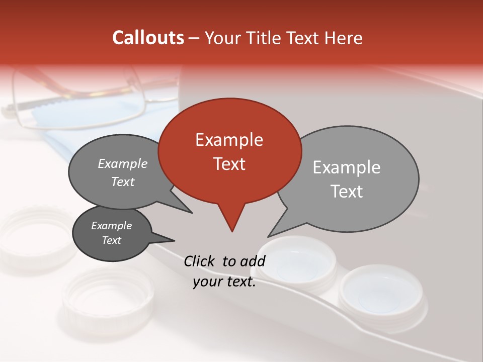 A Pair Of Glasses Sitting Inside Of A Case PowerPoint Template