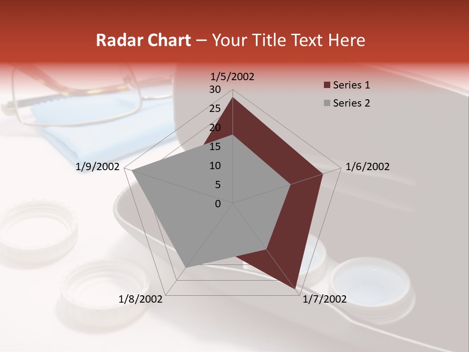 A Pair Of Glasses Sitting Inside Of A Case PowerPoint Template