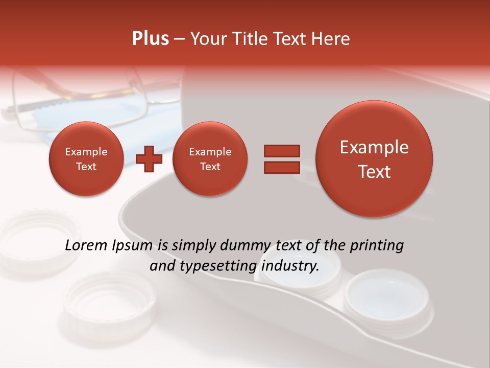 A Pair Of Glasses Sitting Inside Of A Case PowerPoint Template