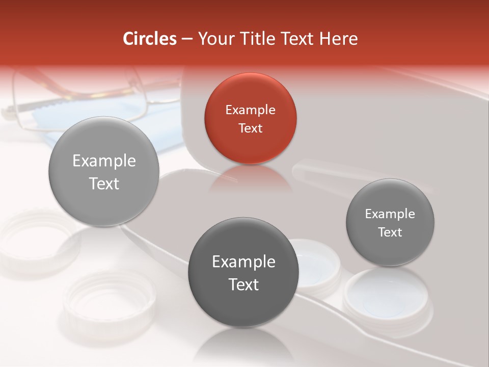 A Pair Of Glasses Sitting Inside Of A Case PowerPoint Template