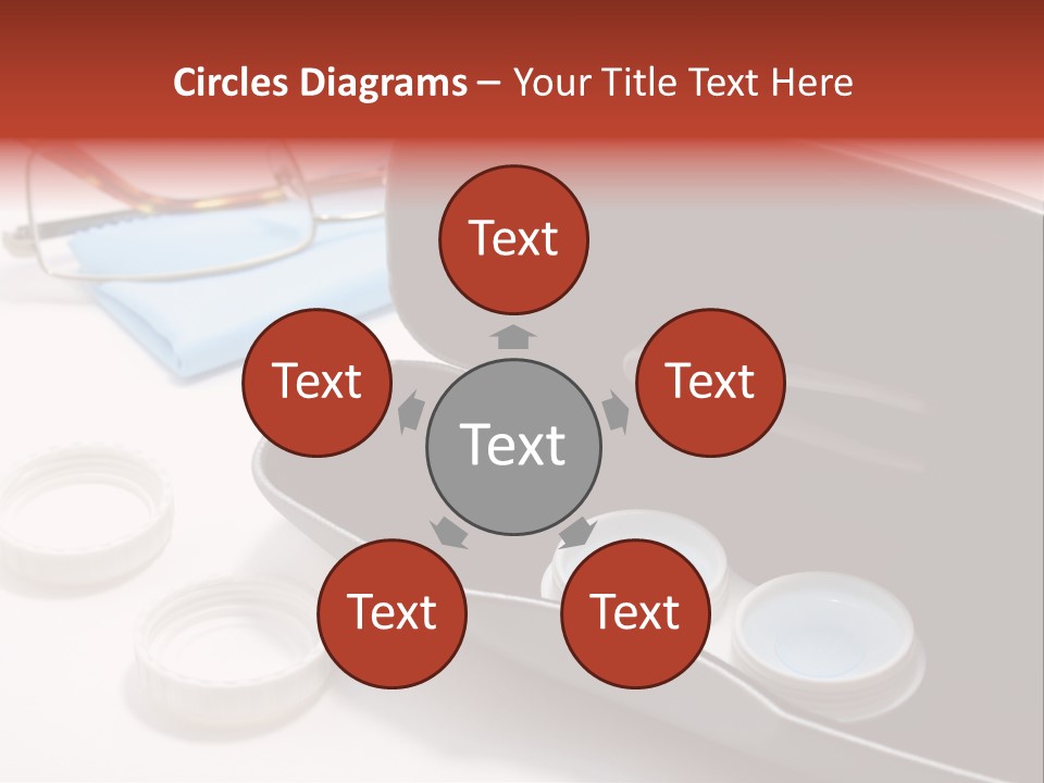 A Pair Of Glasses Sitting Inside Of A Case PowerPoint Template