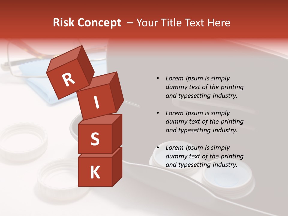 A Pair Of Glasses Sitting Inside Of A Case PowerPoint Template