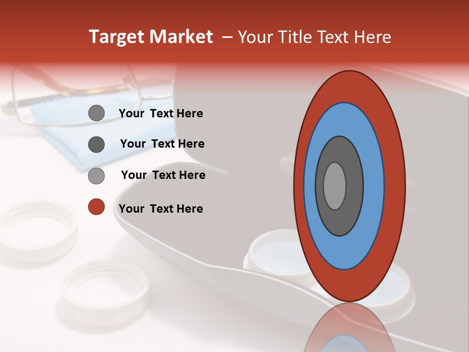 A Pair Of Glasses Sitting Inside Of A Case PowerPoint Template