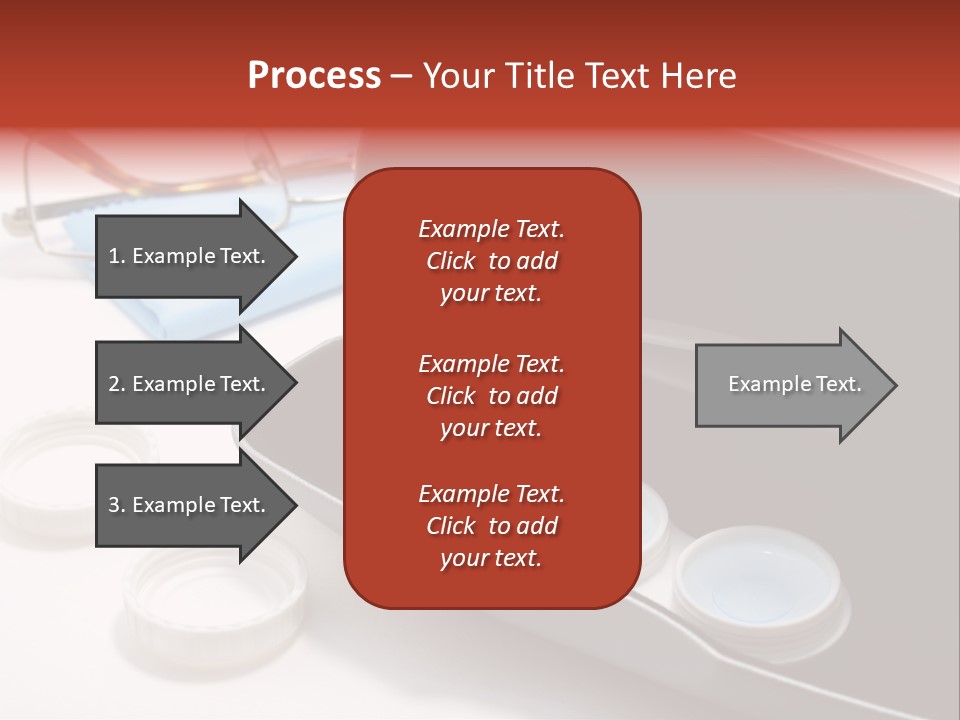 A Pair Of Glasses Sitting Inside Of A Case PowerPoint Template
