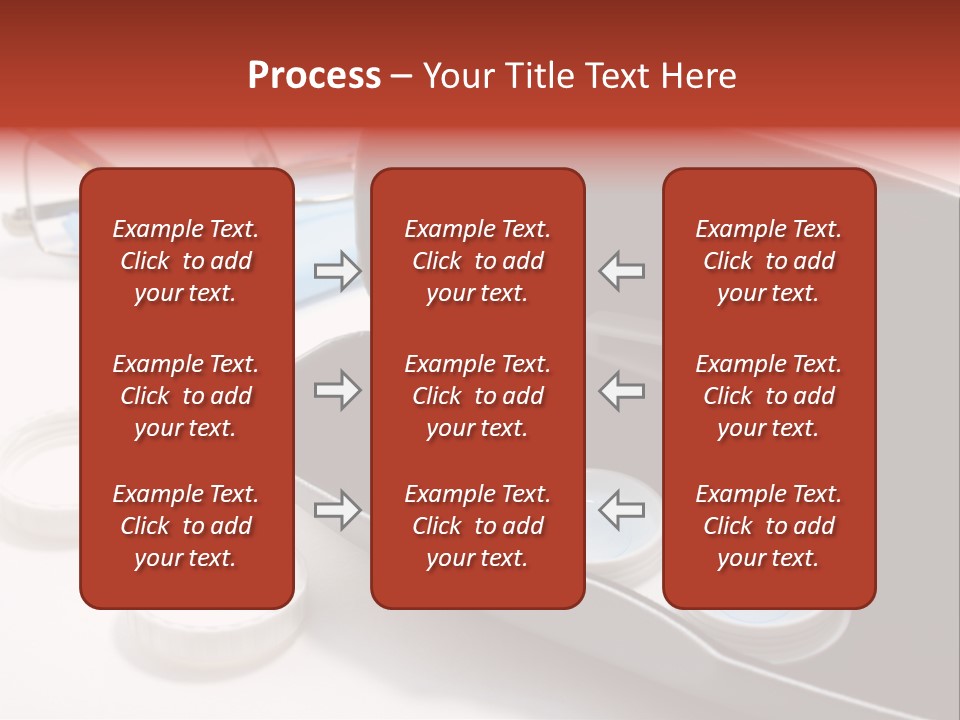 A Pair Of Glasses Sitting Inside Of A Case PowerPoint Template