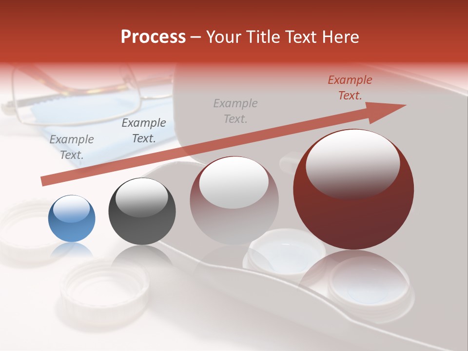 A Pair Of Glasses Sitting Inside Of A Case PowerPoint Template
