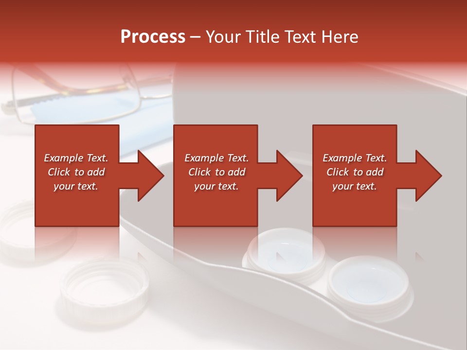 A Pair Of Glasses Sitting Inside Of A Case PowerPoint Template