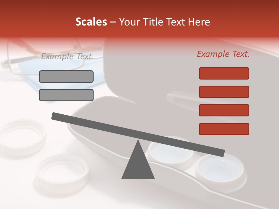 A Pair Of Glasses Sitting Inside Of A Case PowerPoint Template