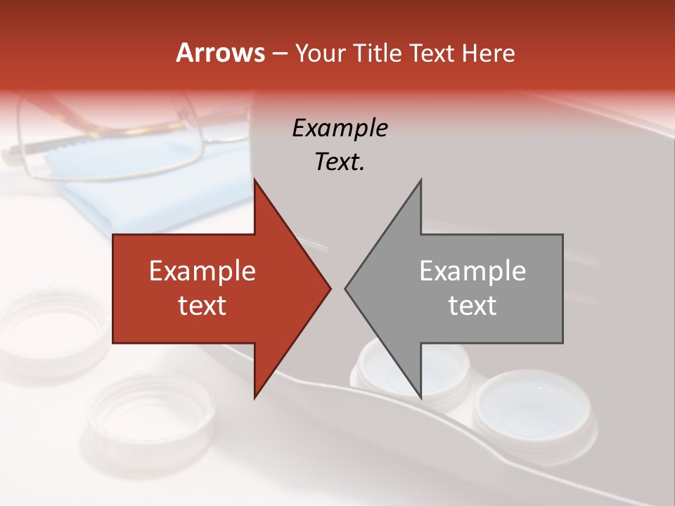 A Pair Of Glasses Sitting Inside Of A Case PowerPoint Template