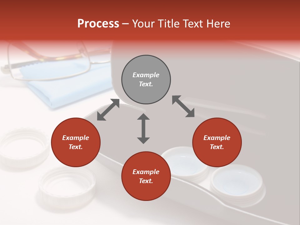 A Pair Of Glasses Sitting Inside Of A Case PowerPoint Template