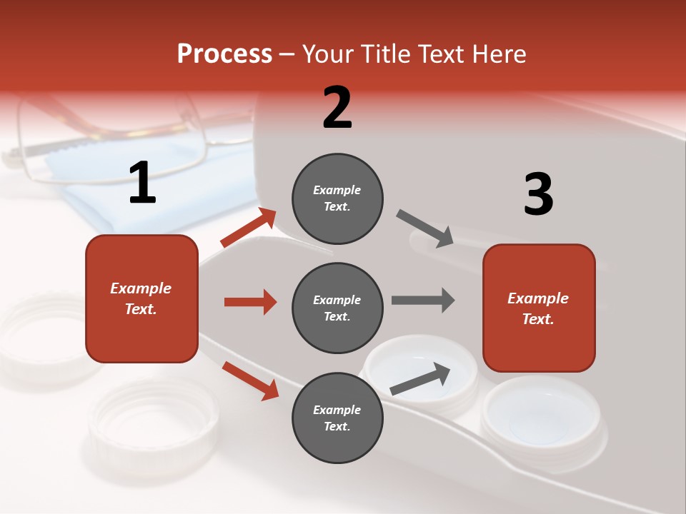 A Pair Of Glasses Sitting Inside Of A Case PowerPoint Template