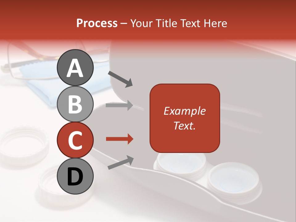 A Pair Of Glasses Sitting Inside Of A Case PowerPoint Template