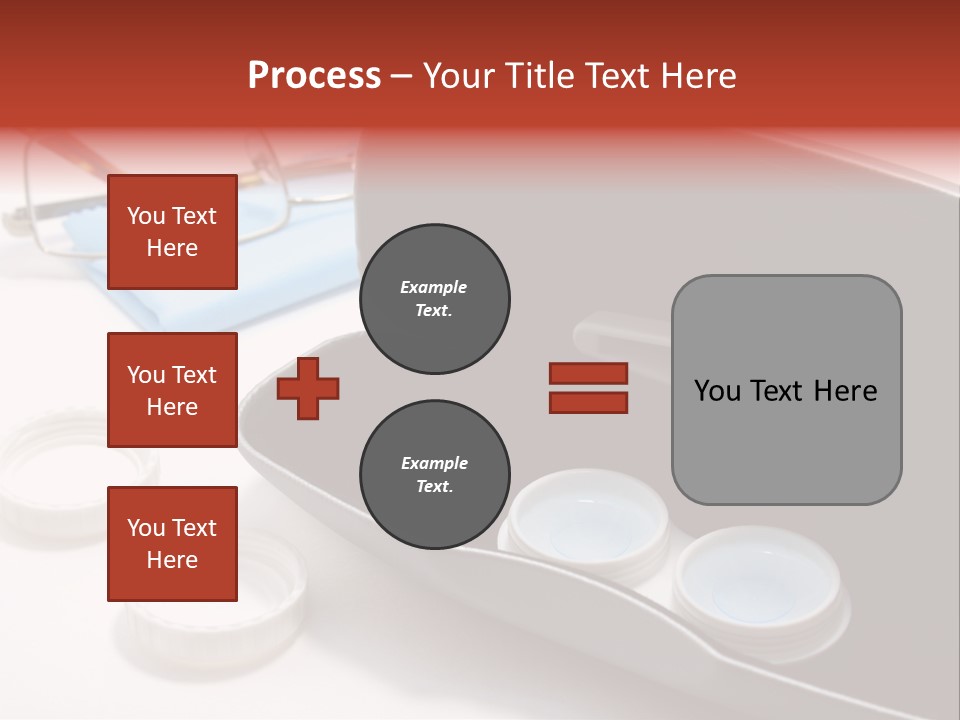 A Pair Of Glasses Sitting Inside Of A Case PowerPoint Template