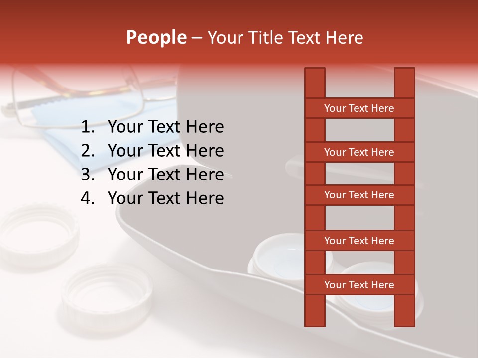 A Pair Of Glasses Sitting Inside Of A Case PowerPoint Template