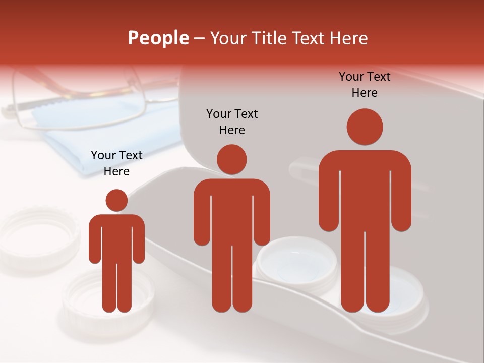 A Pair Of Glasses Sitting Inside Of A Case PowerPoint Template