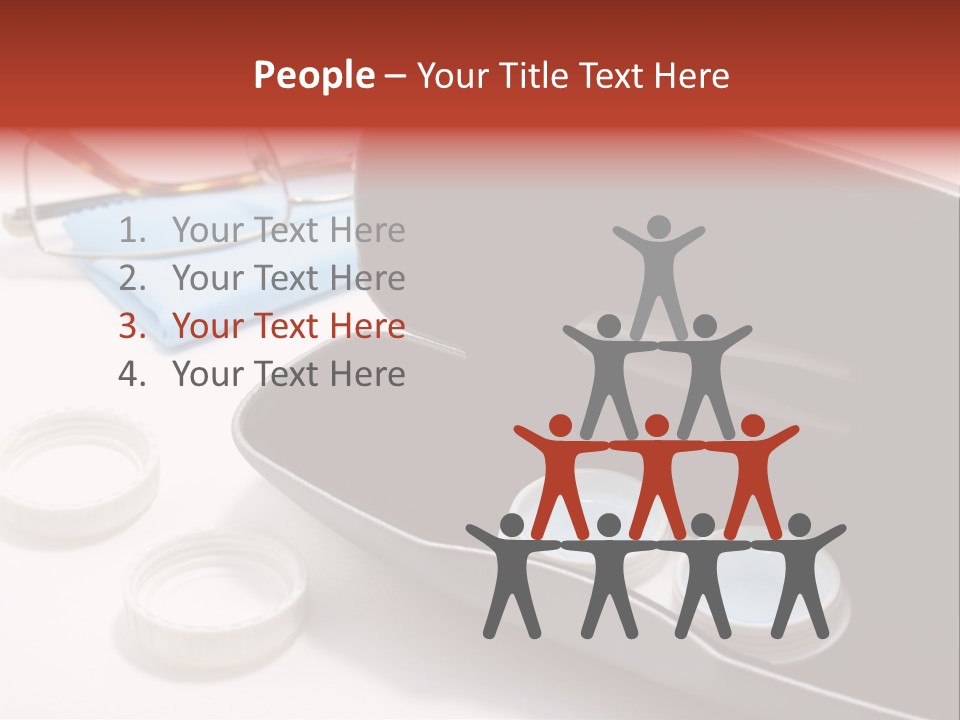 A Pair Of Glasses Sitting Inside Of A Case PowerPoint Template