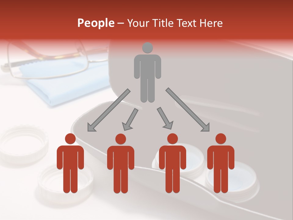 A Pair Of Glasses Sitting Inside Of A Case PowerPoint Template