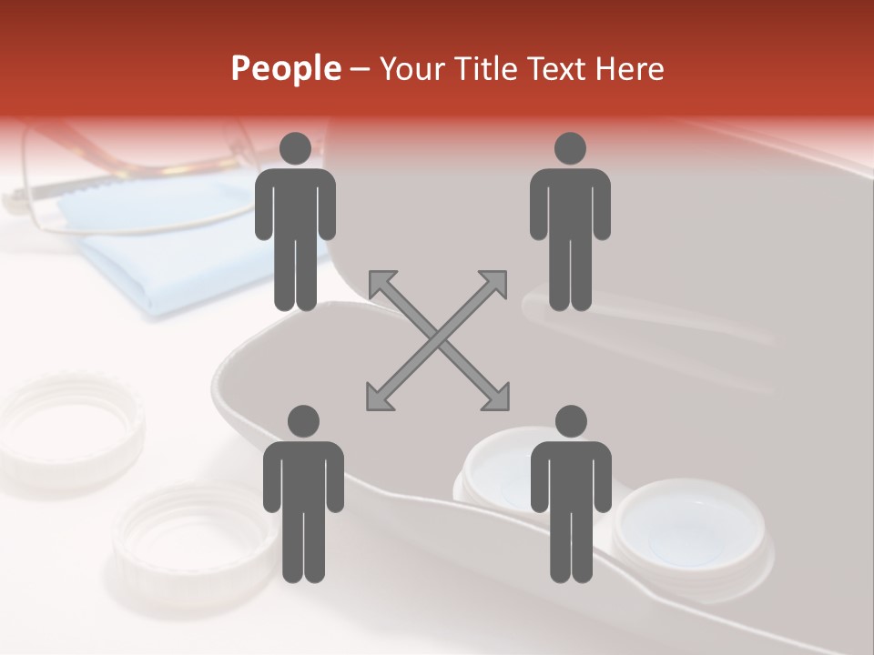 A Pair Of Glasses Sitting Inside Of A Case PowerPoint Template