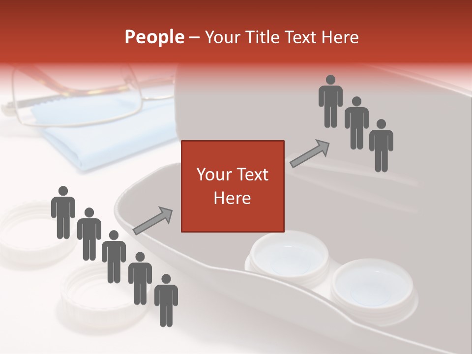 A Pair Of Glasses Sitting Inside Of A Case PowerPoint Template