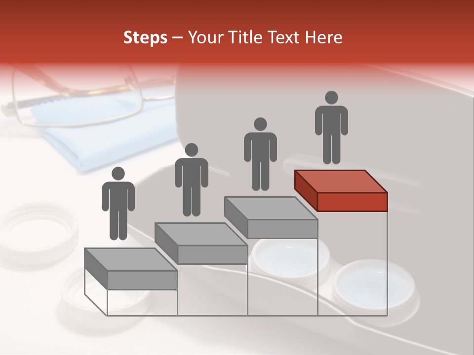 A Pair Of Glasses Sitting Inside Of A Case PowerPoint Template