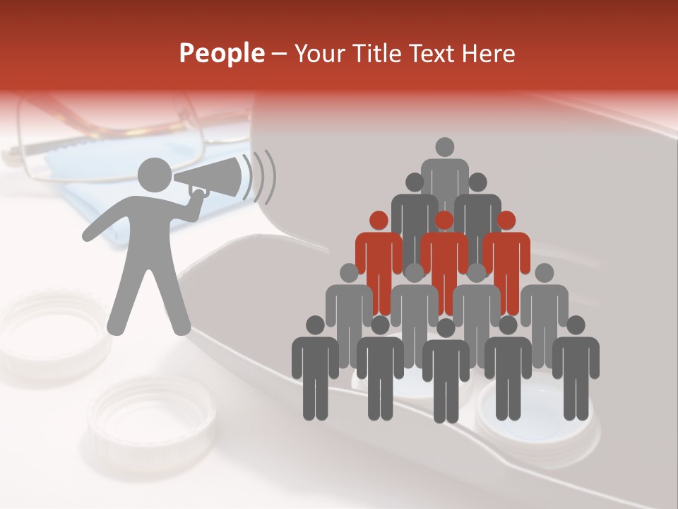 A Pair Of Glasses Sitting Inside Of A Case PowerPoint Template