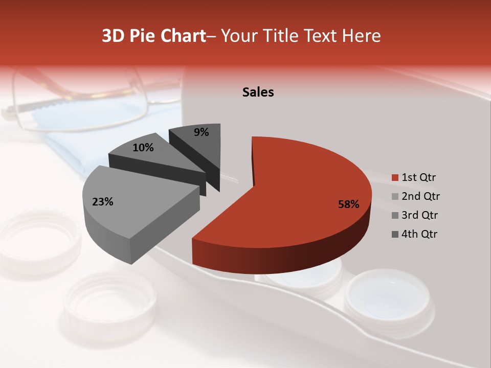 A Pair Of Glasses Sitting Inside Of A Case PowerPoint Template