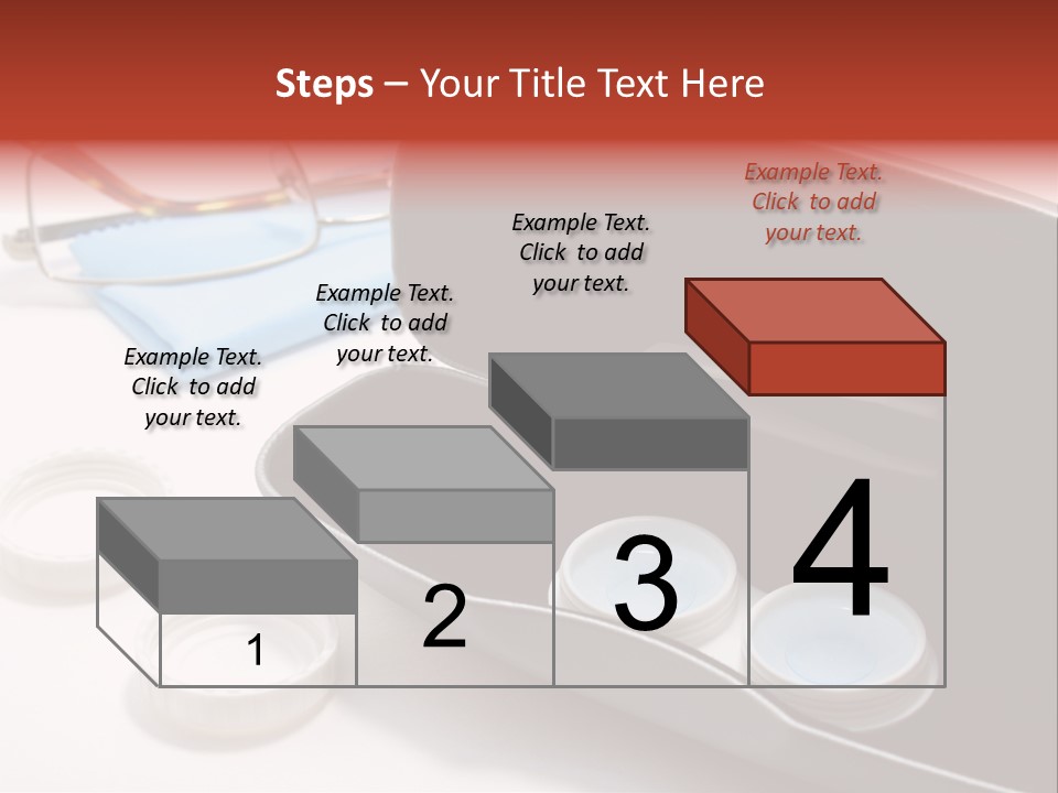 A Pair Of Glasses Sitting Inside Of A Case PowerPoint Template