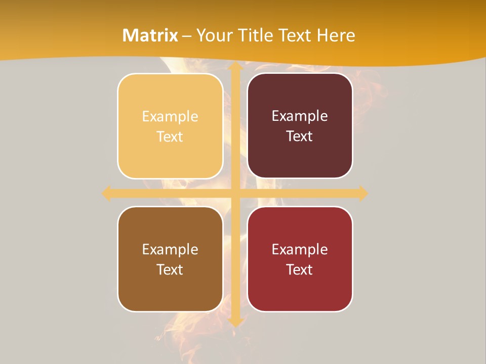 A Fire And Smoke Powerpoint Presentation PowerPoint Template