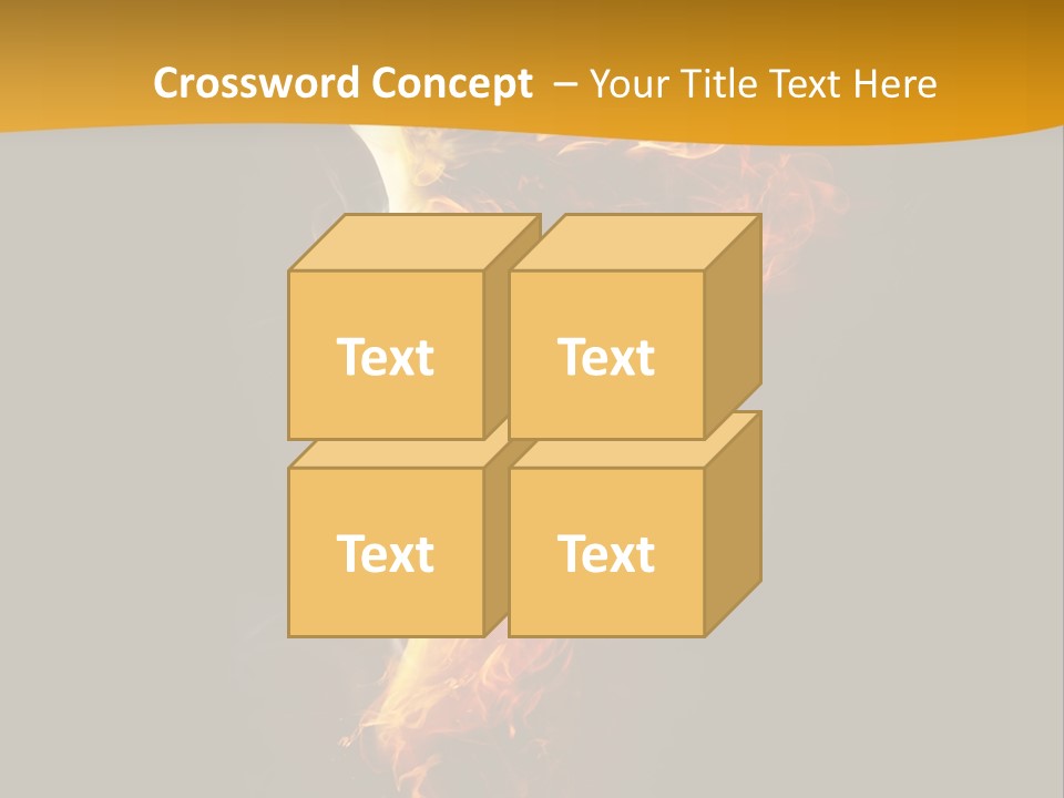 A Fire And Smoke Powerpoint Presentation PowerPoint Template