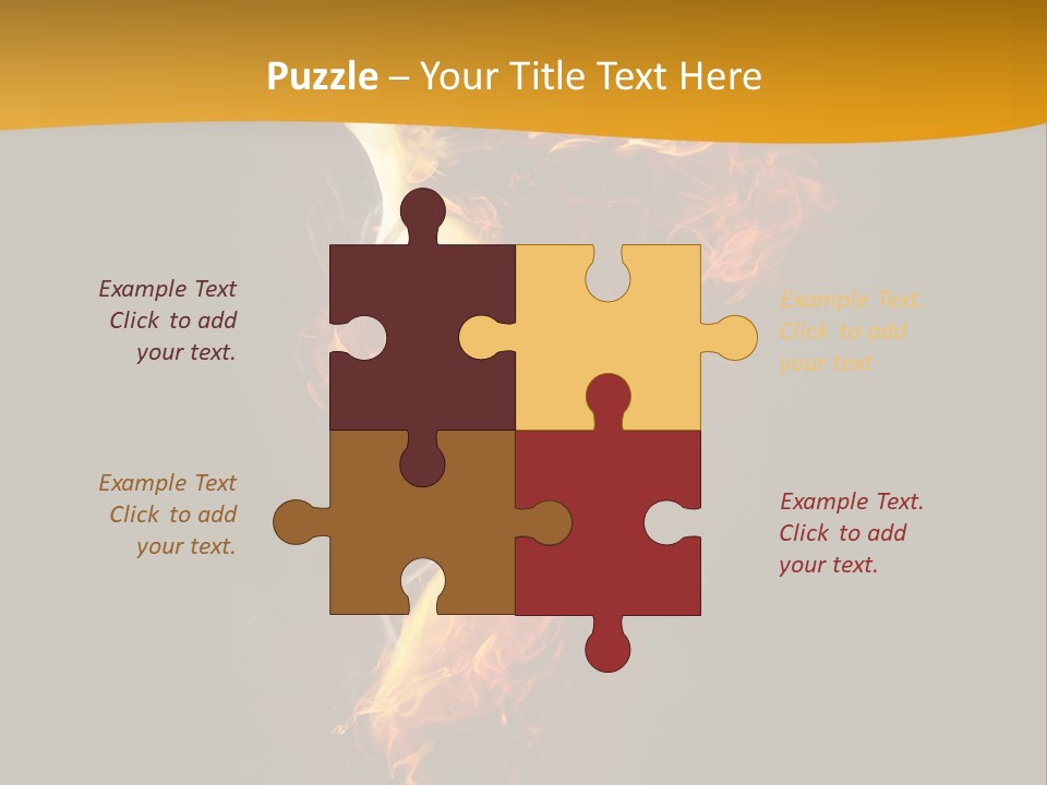 A Fire And Smoke Powerpoint Presentation PowerPoint Template