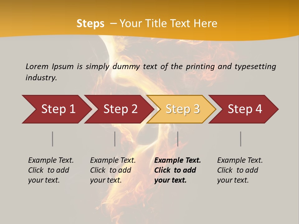A Fire And Smoke Powerpoint Presentation PowerPoint Template