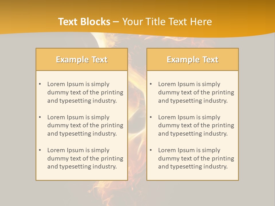 A Fire And Smoke Powerpoint Presentation PowerPoint Template