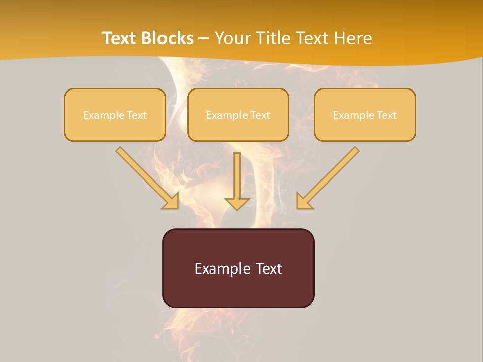 A Fire And Smoke Powerpoint Presentation PowerPoint Template