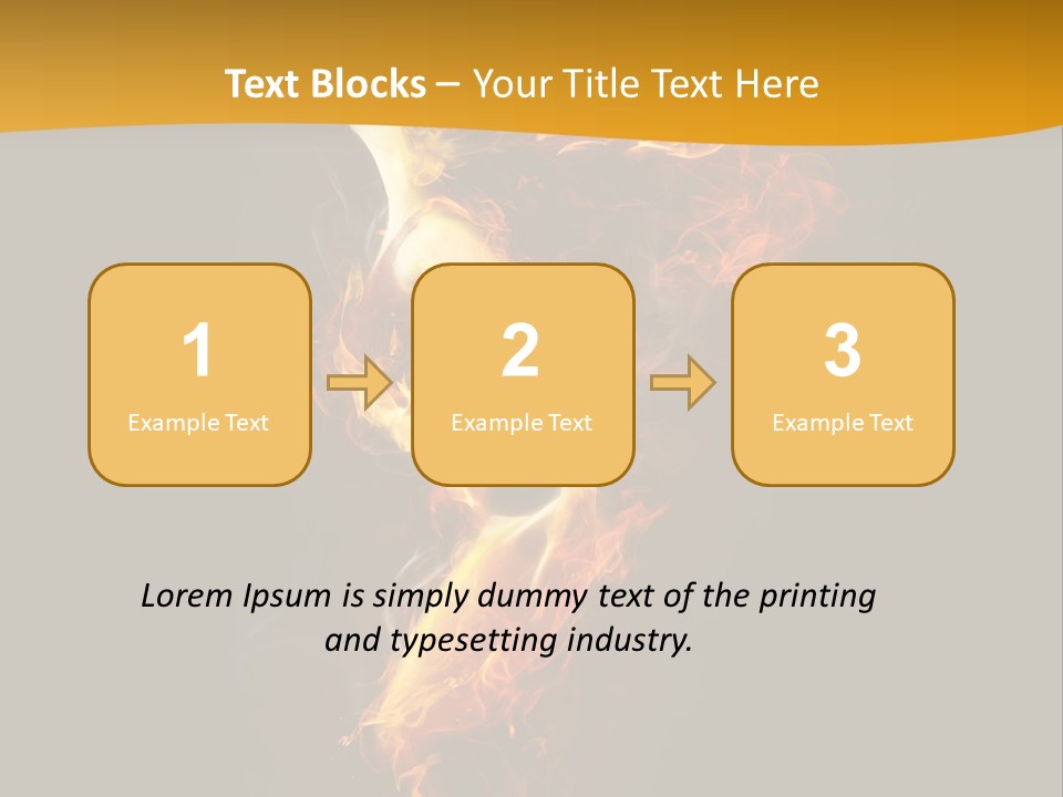 A Fire And Smoke Powerpoint Presentation PowerPoint Template