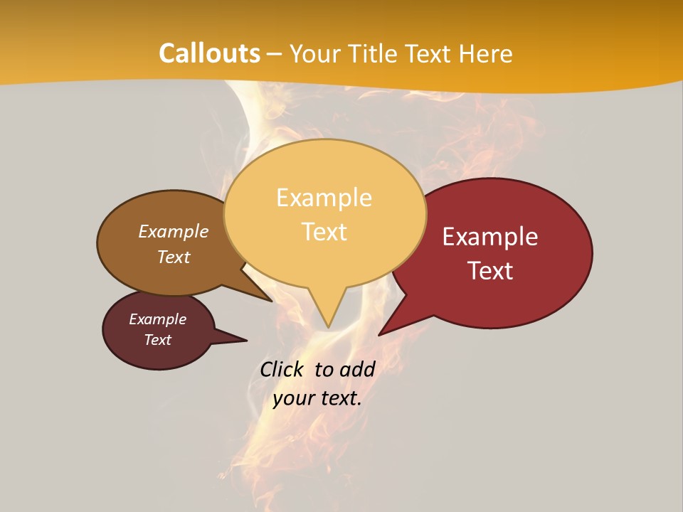A Fire And Smoke Powerpoint Presentation PowerPoint Template