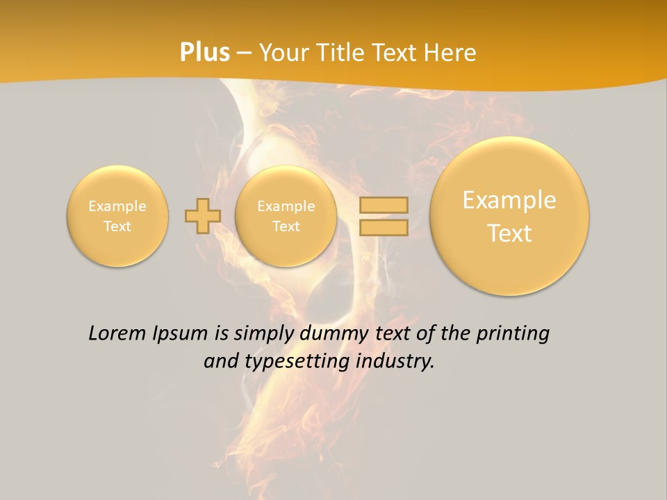 A Fire And Smoke Powerpoint Presentation PowerPoint Template