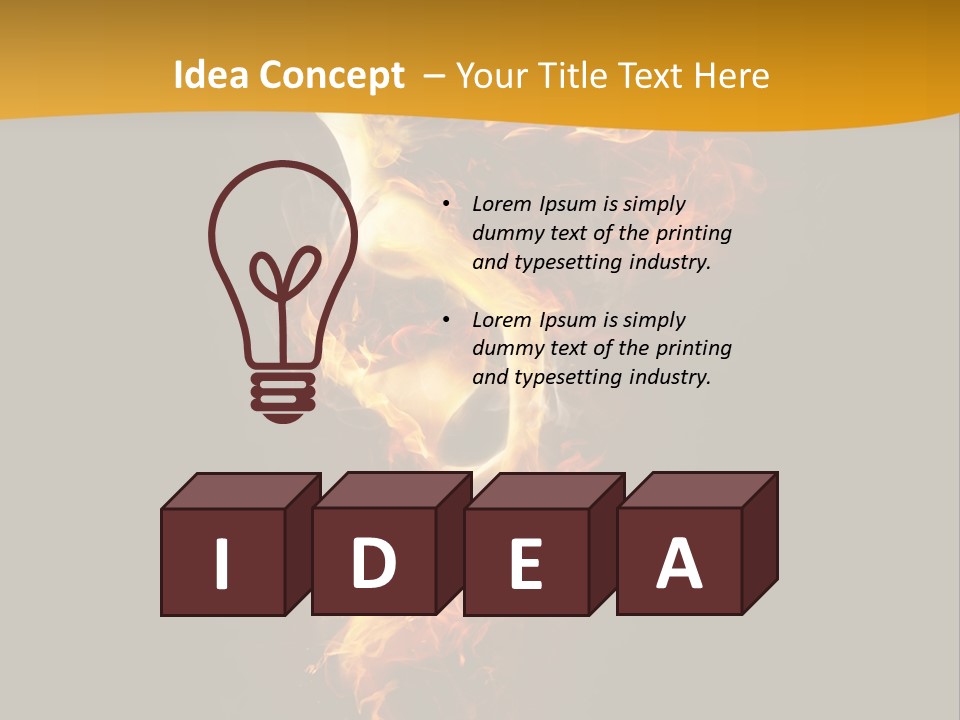 A Fire And Smoke Powerpoint Presentation PowerPoint Template