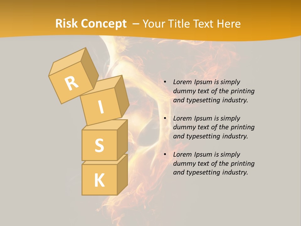 A Fire And Smoke Powerpoint Presentation PowerPoint Template