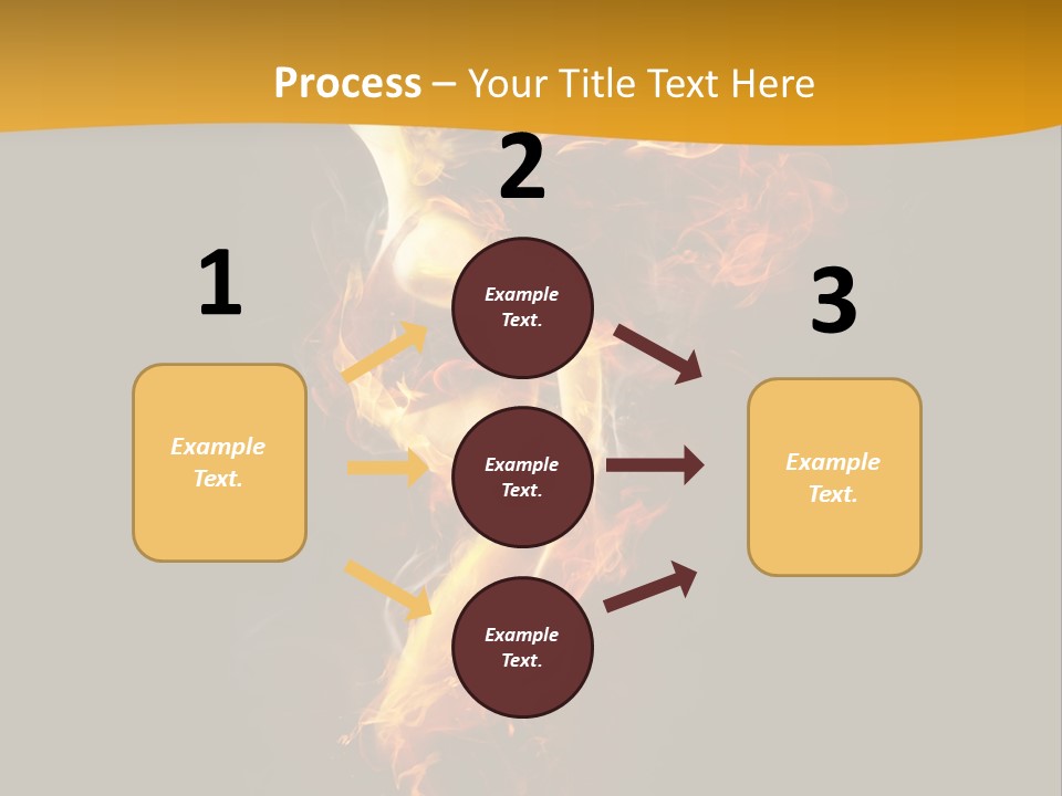 A Fire And Smoke Powerpoint Presentation PowerPoint Template