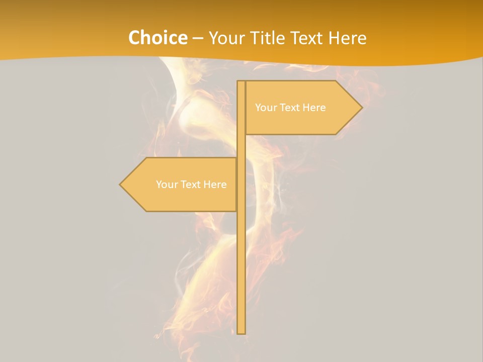 A Fire And Smoke Powerpoint Presentation PowerPoint Template
