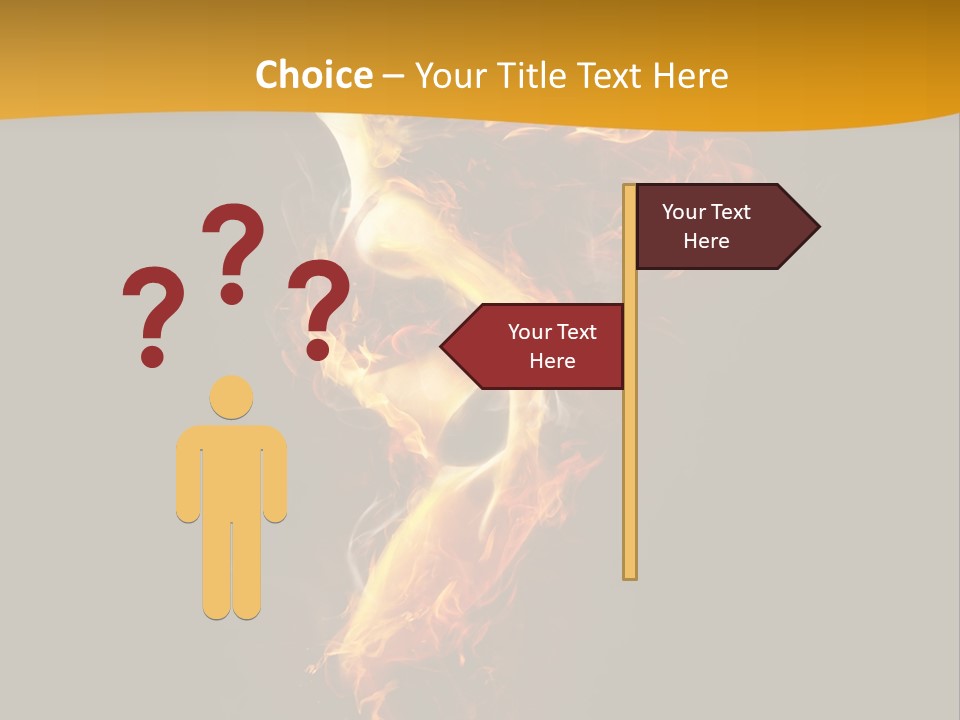 A Fire And Smoke Powerpoint Presentation PowerPoint Template