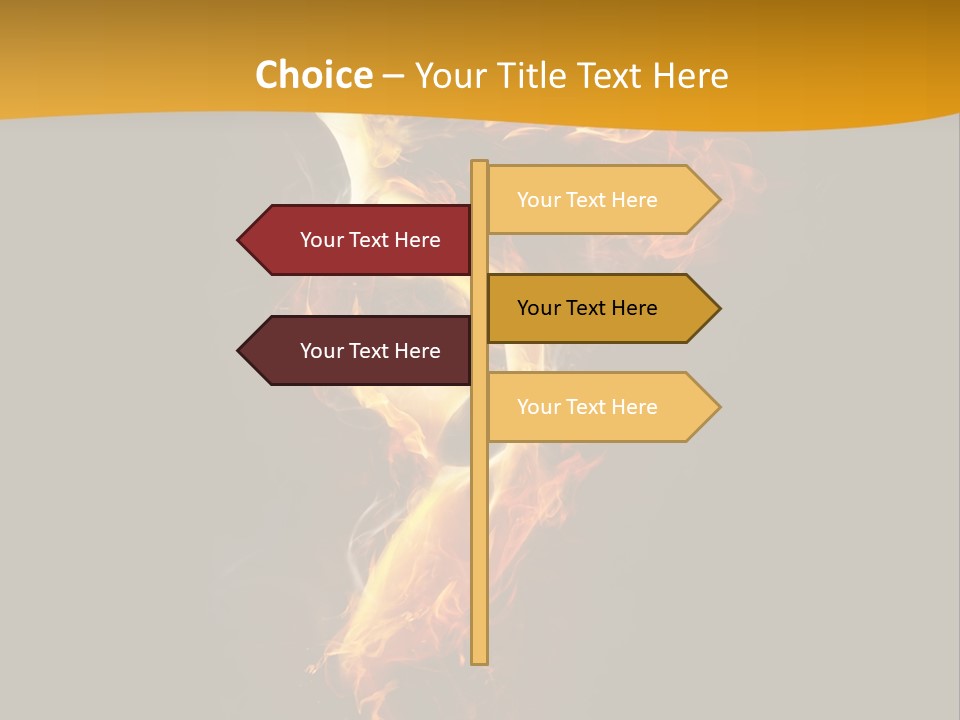 A Fire And Smoke Powerpoint Presentation PowerPoint Template