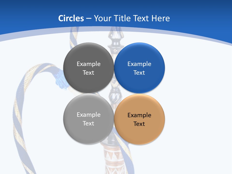 A Hookah With A Rope On Top Of It PowerPoint Template