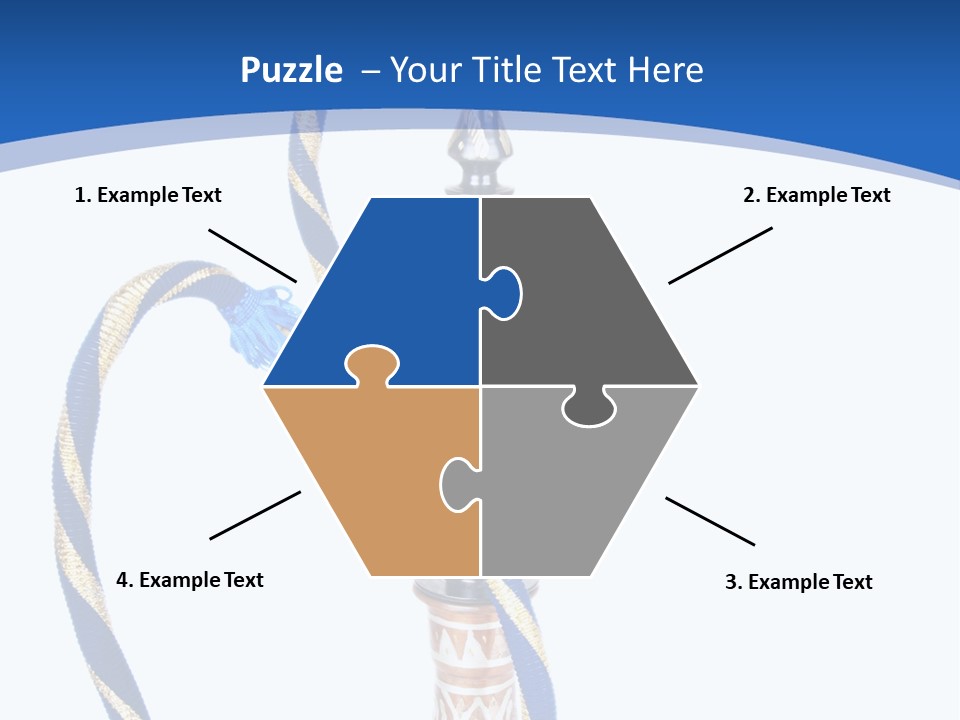 A Hookah With A Rope On Top Of It PowerPoint Template