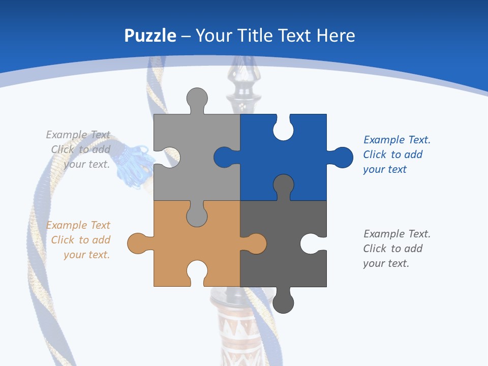 A Hookah With A Rope On Top Of It PowerPoint Template