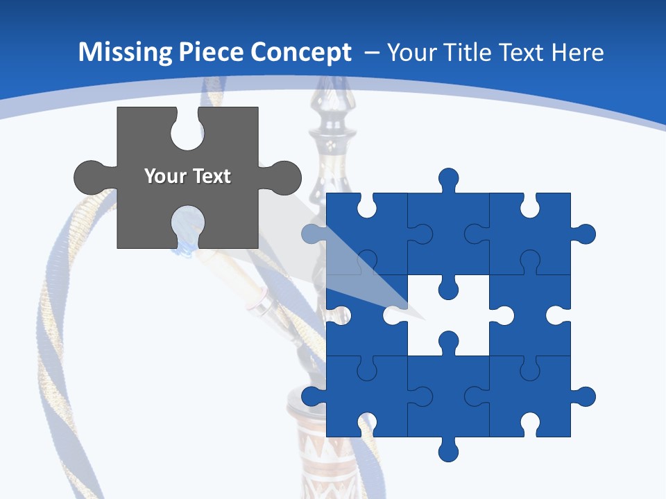 A Hookah With A Rope On Top Of It PowerPoint Template