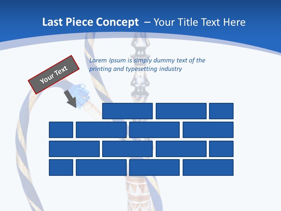 A Hookah With A Rope On Top Of It PowerPoint Template