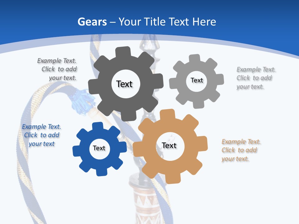 A Hookah With A Rope On Top Of It PowerPoint Template