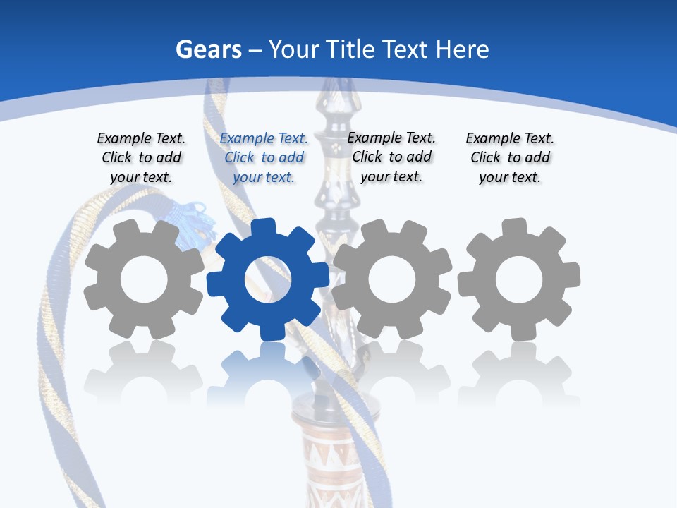 A Hookah With A Rope On Top Of It PowerPoint Template